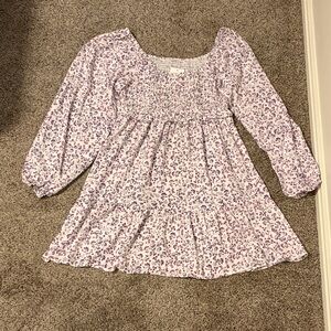 Floral Purple Mini Dress
